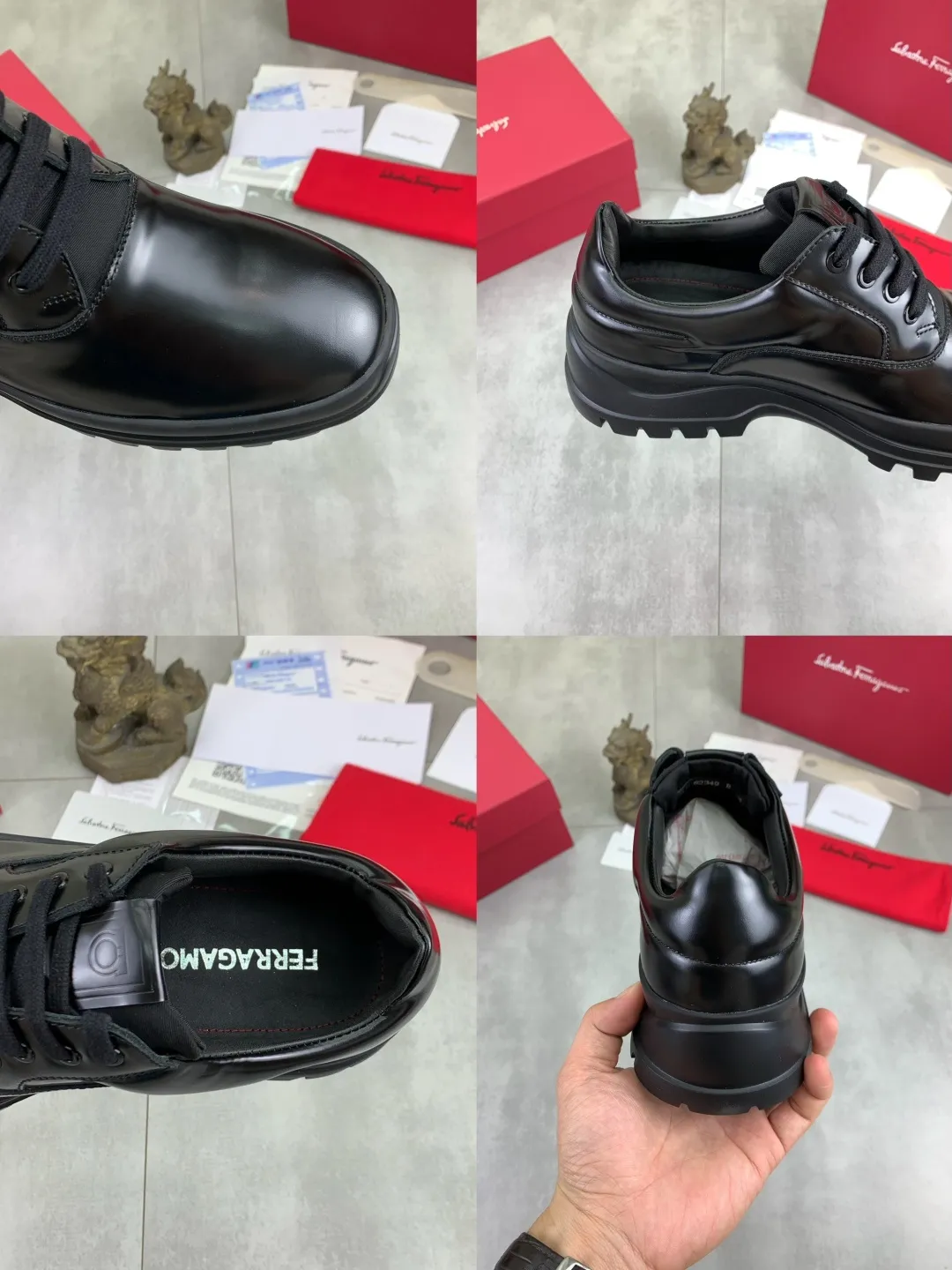 Men's men's shoes💰P640💰【New style】High quality water-dyed cowhide 🆘【Salvatore Ferragamo】Ferragamo's latest casual business leather shoes for men! Listed simultaneously! The fabric is made of specially imported original calfskin, and the interior is made of imported water-dyed cowhide. It is absolutely luxurious and leads the fashion trend. High-end foam outsole, matching sizes: 38-44 (45 and 46 can be customized) 4️⃣ colors available